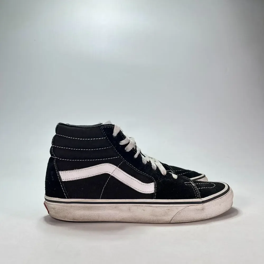 Vans Sk8-Hi Black True White High Top Skateboarding Shoes 508731 Men's Size 7